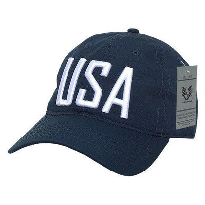 Rapid Dominance Relaxed 6 Panel Ripstop USA American Flag Dad Hats Caps-USA2-ACU-