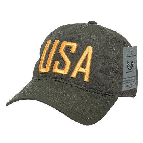 Rapid Dominance Relaxed 6 Panel Ripstop USA American Flag Dad Hats Caps-USA2-ACU-