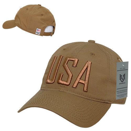 Rapid Dominance Relaxed 6 Panel Ripstop USA American Flag Dad Hats Caps-USA2-ACU-