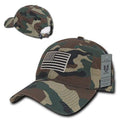 Rapid Dominance Relaxed 6 Panel Ripstop USA Flag Dad Hats Caps-USA-Woodland-