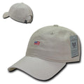 Rapid Dominance Cotton Polo USA American Flag Small Stamp Baseball Dad Caps Hats-Stone-