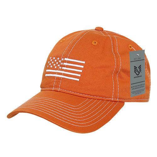 Rapid Dominance USA Flag Embroidered Patriotic Relaxed Baseball Caps Hats Unisex-Black-