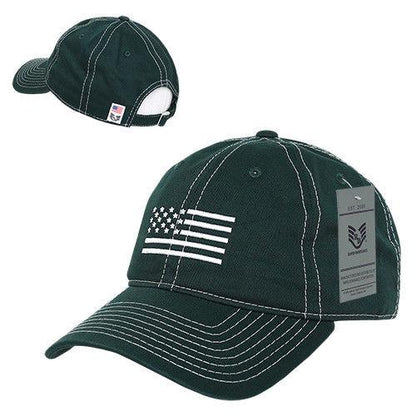 Rapid Dominance USA Flag Embroidered Patriotic Relaxed Baseball Caps Hats Unisex-Hunter-