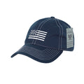 Rapid Dominance USA Flag Embroidered Patriotic Relaxed Baseball Caps Hats Unisex-Navy-