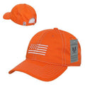Rapid Dominance USA Flag Embroidered Patriotic Relaxed Baseball Caps Hats Unisex-Orange-