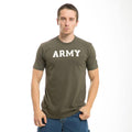 Rapid Felt Applique Military Air Force Navy Marine Navy Army T-Shirts Tees-Army - Olive-Regular-Medium