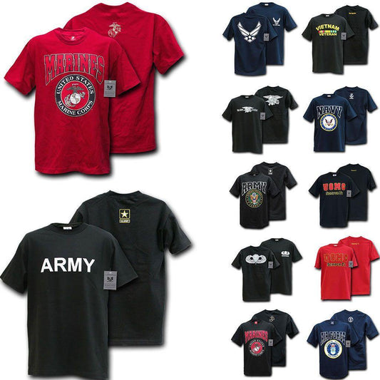 Rapid Dominance Military Air Force Marine Navy Army Law Enforcement T-Shirts Tees-Air Force - Navy-Regular-Small