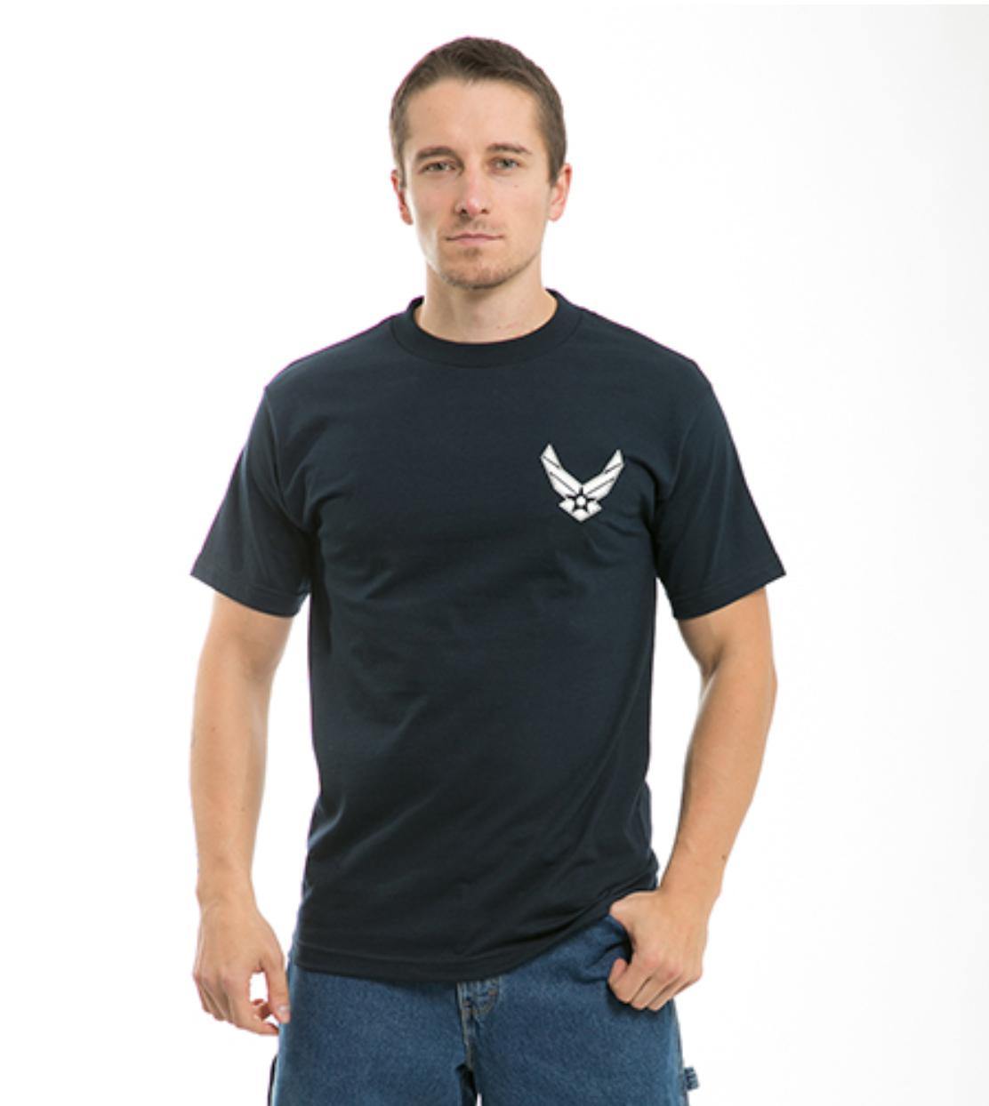 Rapid Dominance Military Air Force Marine Navy Army Law Enforcement T-Shirts Tees-Air Force - Navy-Regular-Small