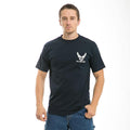 Rapid Dominance Military Air Force Marine Navy Army Law Enforcement T-Shirts Tees-Air Force Wing - Navy-Regular-Small