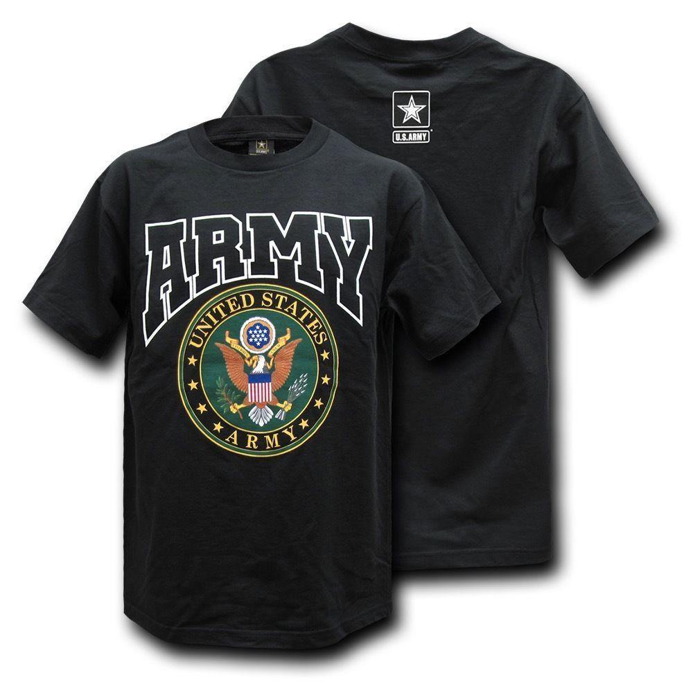 Rapid Dominance Military Air Force Marine Navy Army Law Enforcement T-Shirts Tees-Army - Black-Regular-Small