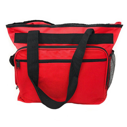Large Tote Bags For Shopping Grocery Work Travel School W/ Organizer 16x14inch-Royal-