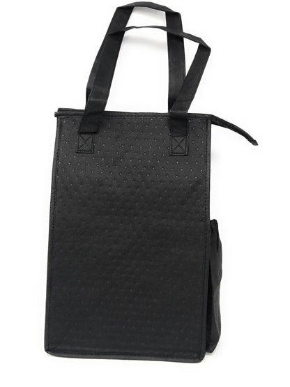 Thermo Insulated Lunch Cooler Bag Tote Thermo Lunch Cooler Picnic Beach-BLACK-