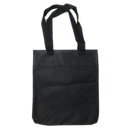 Reusable Grocery Shopping Totes Bags Travel Gym Sports Plain 14X15-Black-