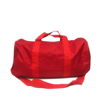 Roll Shape 18 inch Duffle Bag Travel Sports Gym School Carry On Luggage Shoulder Strap-Black-