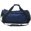 Roll Round 18 Inch Duffle Bags Two Tone Travel Sports Gym Carry-On Luggage-Navy/Black-