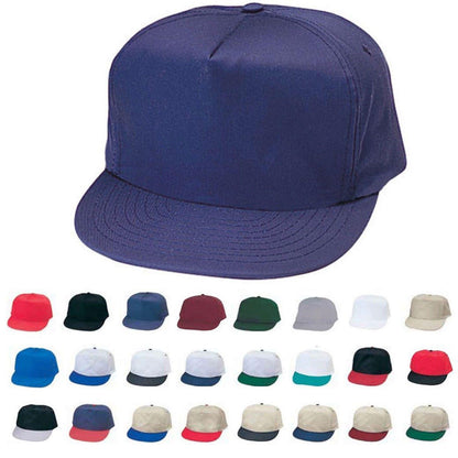1 Dozen Blank Two Tone 5 Panel Baseball Cotton Twill Hats Caps Wholesale Lot Bulk-