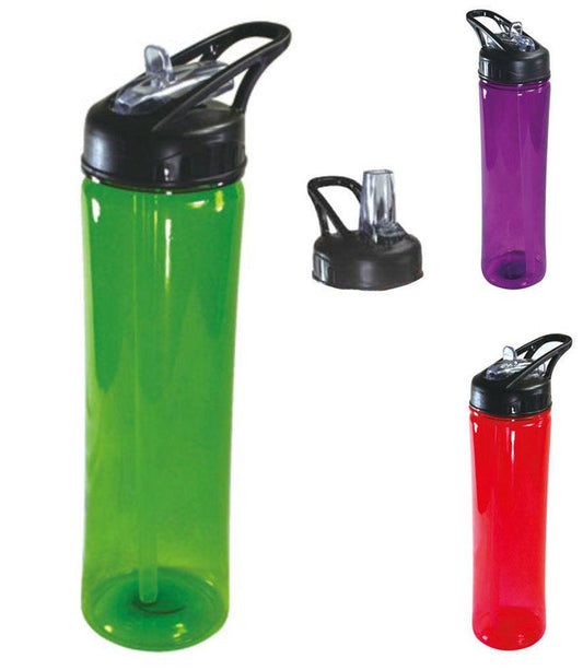 100% Bpa Free Tumbler Sports Bottle Bottles Cold Drink Water With Lid 25oz-Blue-