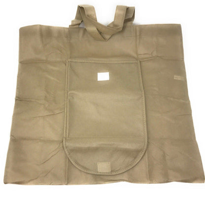 1 Dozen Large Grocery Shopping Bags Totes Foldable Folded Wholesale Lot Bulk-KHAKI-