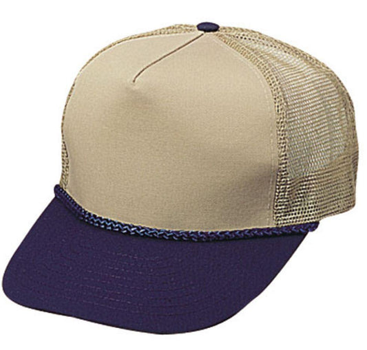 1 Dozen 5 Panel Trucker Baseball Cotton Mesh Braid Hats Caps Wholesale Bulk-