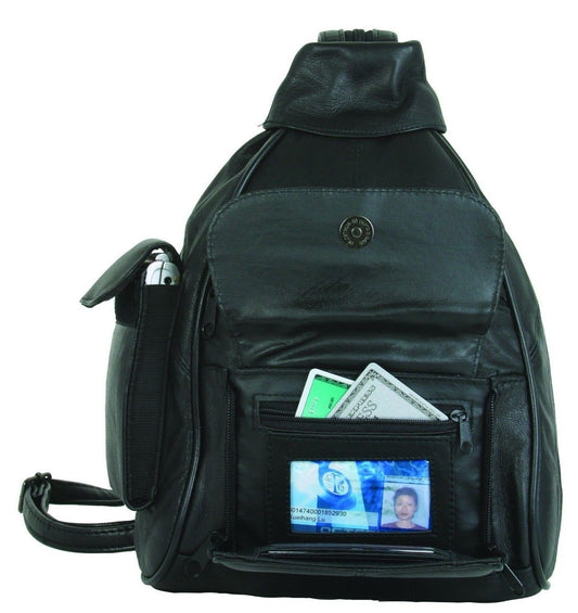Women's Genuine Leather Backpack Rucksack Bag Purse Organizer Work School Travel-
