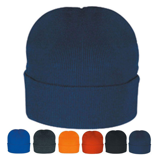 1 Dozen Cuffed Long Folded 12inch Beanie Beanies Warm Knitted Winter Hats Skiing Unisex Wholesale Bulk-