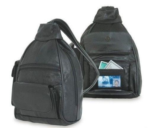 Women's Genuine Leather Backpack Rucksack Bag Purse Organizer Work School Travel-