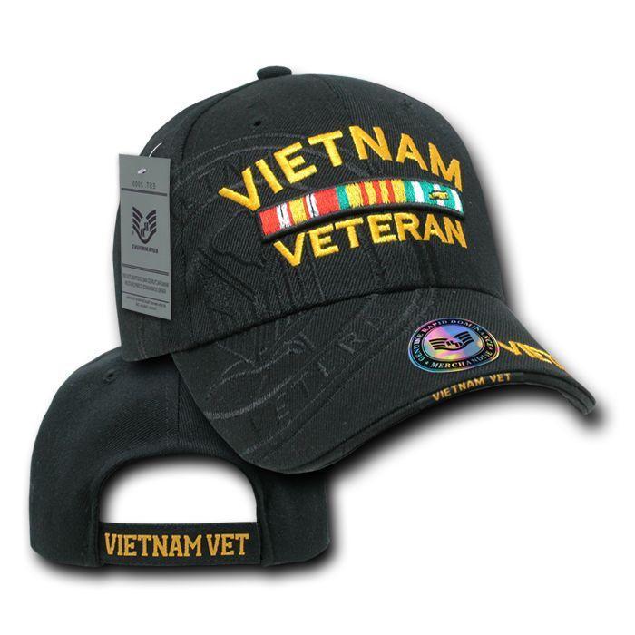 Shadow Effect Embroidery US Military Vet Army Air Force Navy Marines Hats Caps-Air Force Logo - Navy-