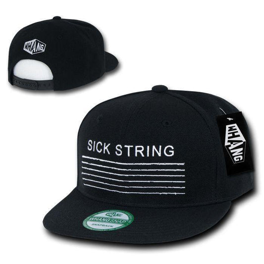 Sick String Guitar Music Band Guitarist Bass Snapback Baseball Caps Hats-
