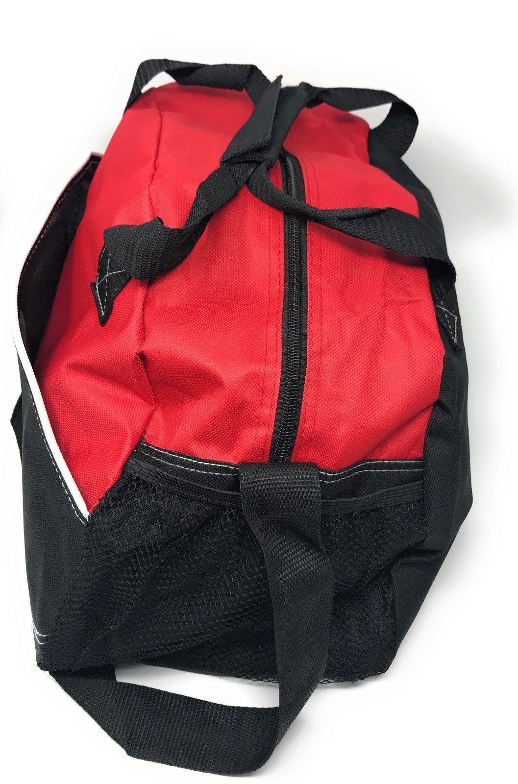 17inch Sky Duffle Bags Travel Sports Gym School Workout Luggage Carry-On-Red/Black-