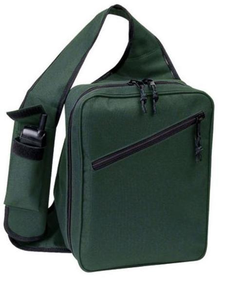 Zippered Sling Body Bag Backpack Rucksack School Work Travel 9-3/4inch x12-3/4inch-Black-