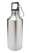 Sports Bottle Tumbler Cup Mug Stainless Steel Water Drinks Flip Open Lid 20oz-Silver-