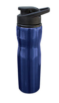 Sports Bottle Tumbler Cup Mug Stainless Steel Water Drinks Flip Open Lid 25oz-Blue-