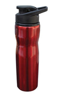 Sports Bottle Tumbler Cup Mug Stainless Steel Water Drinks Flip Open Lid 25oz-Red-