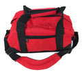 Sports Duffle Bag 14 inch School Travel Gym Locker Carry-On Luggage-RED / BLACK-