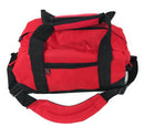 Sports Duffle Bag 14 inch School Travel Gym Locker Carry-On Luggage-RED / BLACK- 7 image
