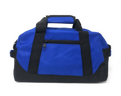 Sports Duffle Bag 14 inch School Travel Gym Locker Carry-On Luggage-ROYAL / BLACK-