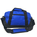 Sports Duffle Bag 14 inch School Travel Gym Locker Carry-On Luggage-ROYAL / BLACK-