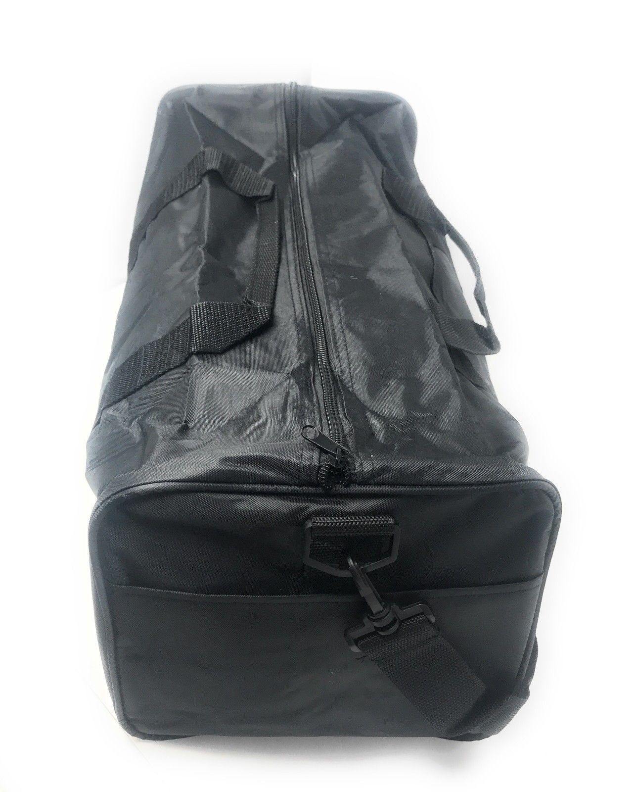 19inch Square Duffle Bags Nylon Travel Sports Gym Carry-On Luggage-BLACK-