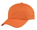 100% Cotton 6 Panel Low Crown Unstructured Baseball Hats Caps-ORANGE-