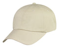 100% Cotton 6 Panel Low Crown Unstructured Baseball Hats Caps-CREAM-