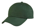 100% Cotton 6 Panel Low Crown Unstructured Baseball Hats Caps-DARK GREEN-