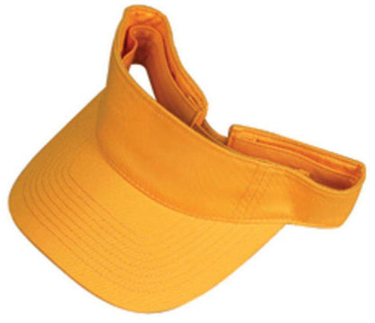 Blank Plain Cotton Visors Sun Hats Caps Beach Golf Tennis Summer-GOLD-