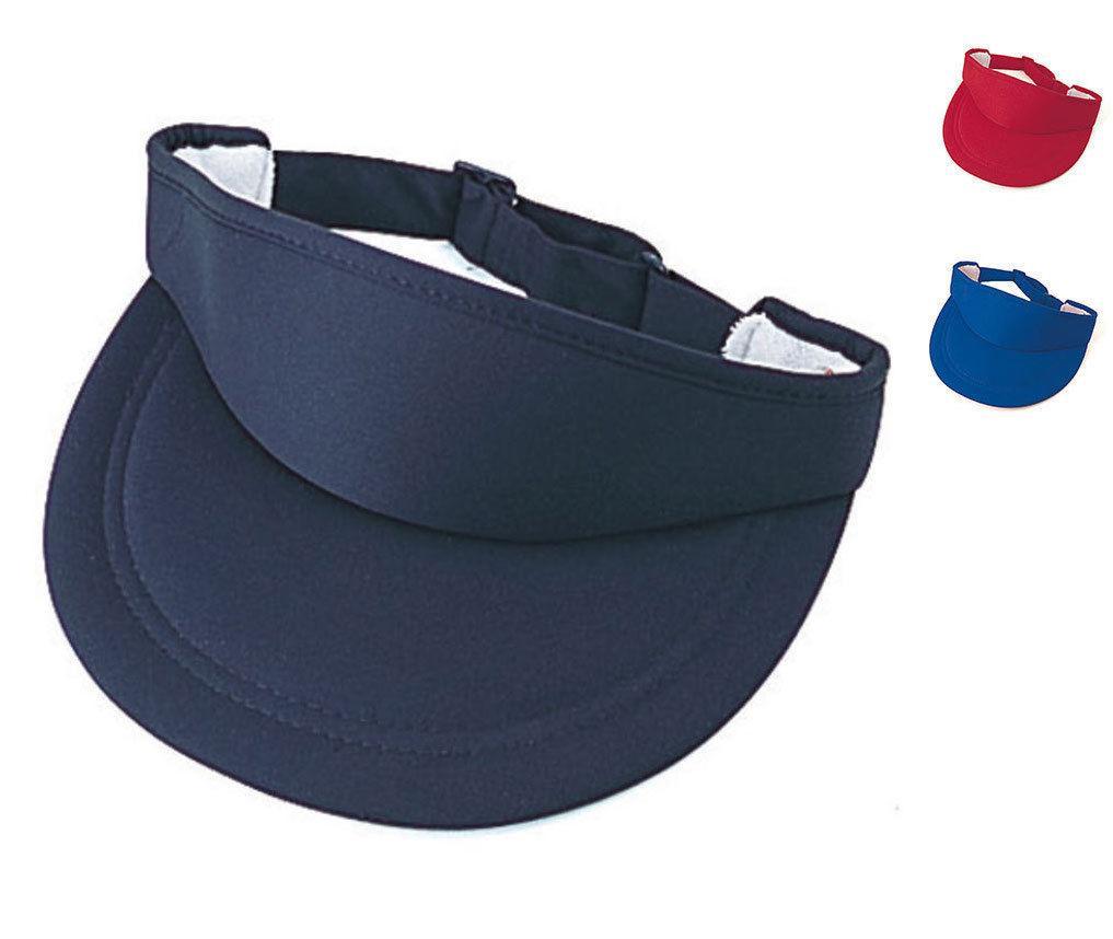 Summer Visors Caps Hats Sports Sun Beach Golf Wide Bill Tennis Golf Mens Womens-Red-