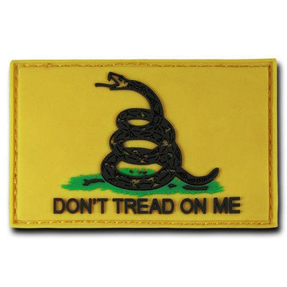 Tactical Operator Contracto 3X2 Rubber Patch Patches Rapdom-T90 -Gadsden Flag -Gold-