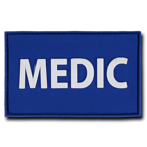 Tactical Operator Contracto 3X2 Rubber Patch Patches Rapdom-T90 -Medic - Navy-