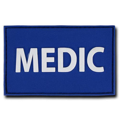 Tactical Operator Contracto 3X2 Rubber Patch Patches Rapdom-T90 -Medic - Navy-
