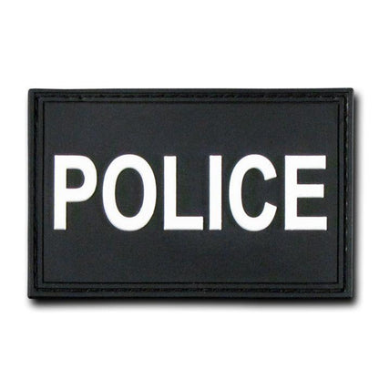 Tactical Operator Contracto 3X2 Rubber Patch Patches Rapdom-T90 - Police - Black-