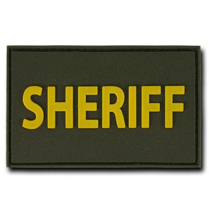 Tactical Operator Contracto 3X2 Rubber Patch Patches Rapdom-T90 -Sheriff - Olive-