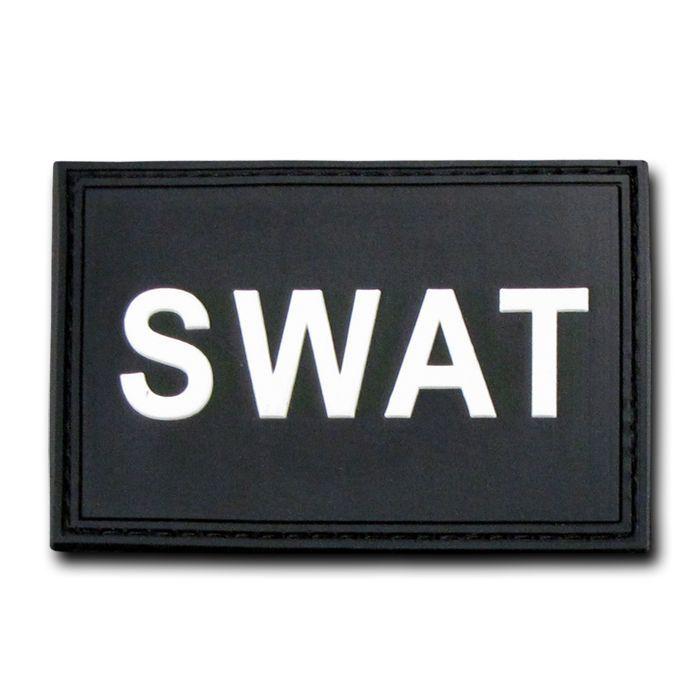 Tactical Operator Contracto 3X2 Rubber Patch Patches Rapdom-T90 - SWAT - Black-