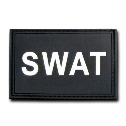 Tactical Operator Contracto 3X2 Rubber Patch Patches Rapdom-T90 - SWAT - Black-
